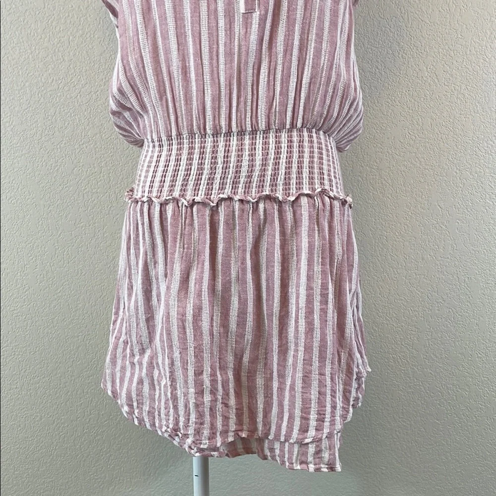 Rails Rose Stripe Button-Up Mini Dress S - Picture 4 of 8